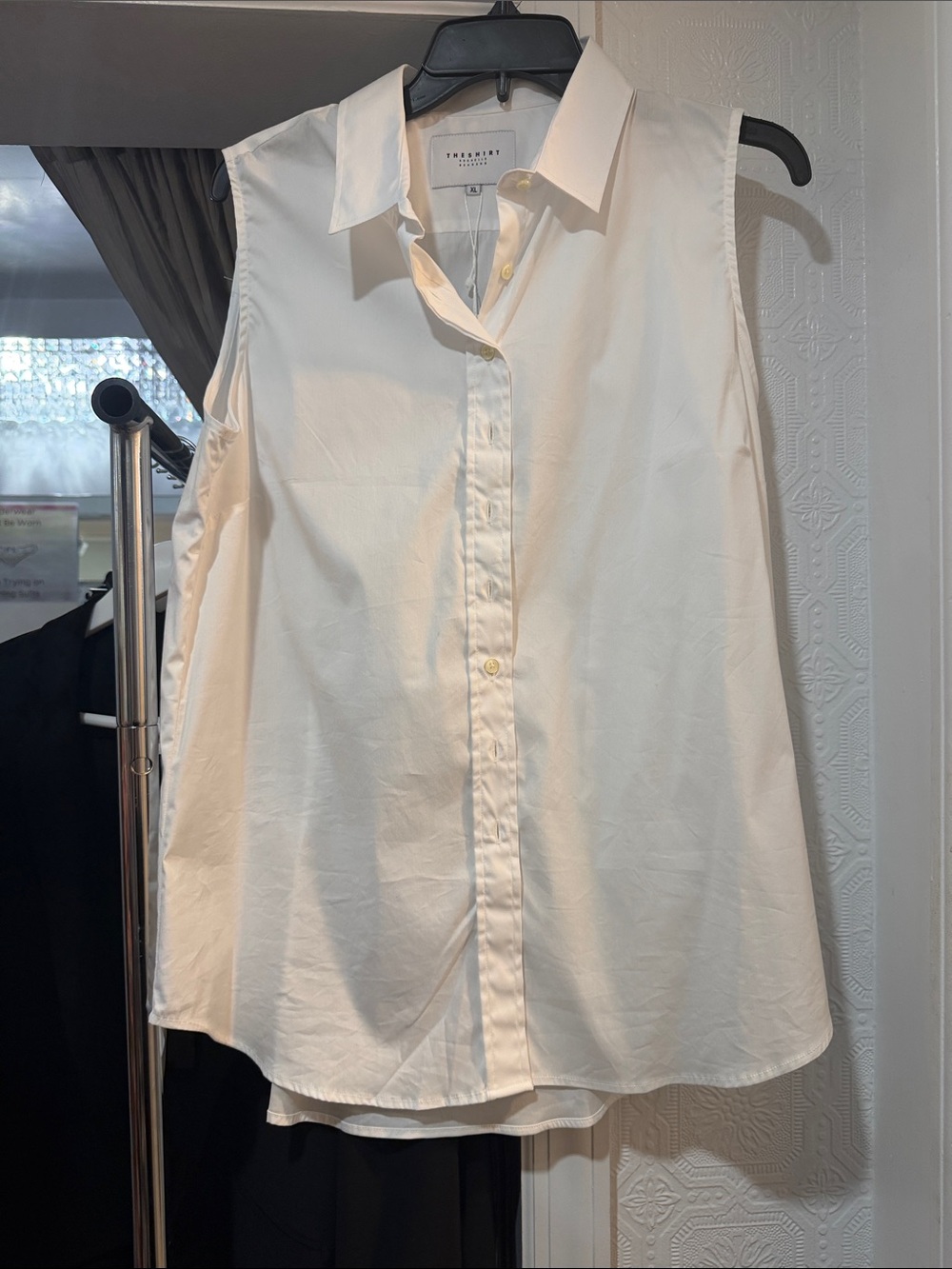 The Shirt Sleeveless White Button Down